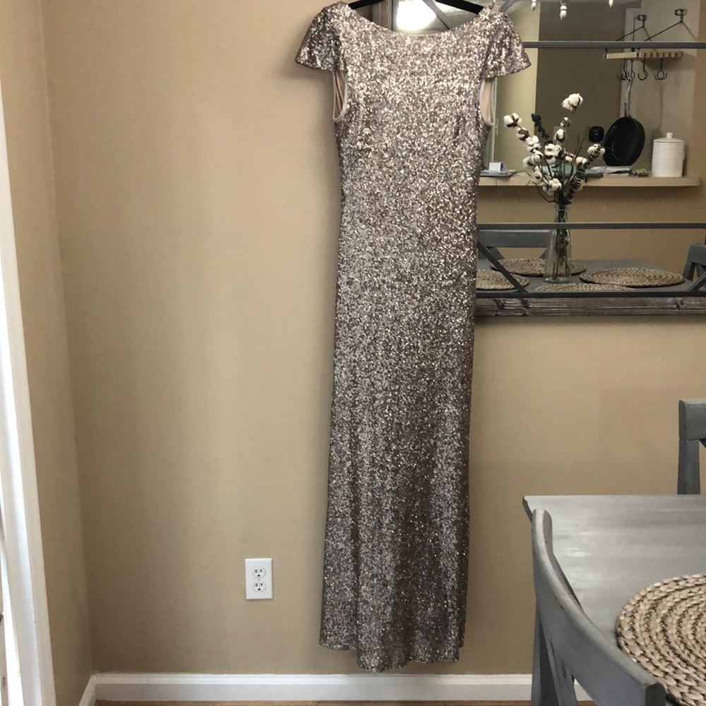 Sorella Vita Platinum Sequin Dress. Size 12.